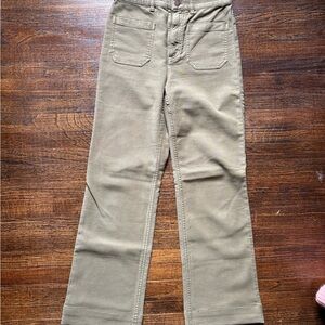 Faherty Olive Boot Cut Pants